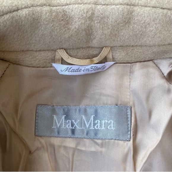 MaxMara Wool Belted Trench Coat 2 - Picture 2 of 12